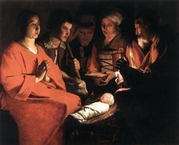 Georges De La Tour : Adoration of the Shepherds